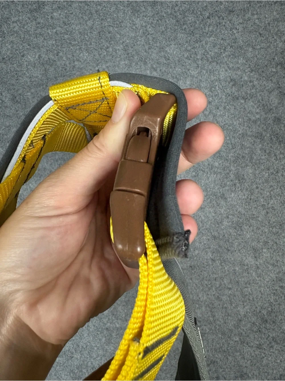 Blueberry Pet Medium Yellow Gray Padded Adjustable Dog Harness